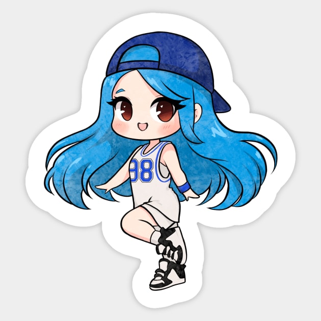 Chibi Chae Yeon - Jump Up Sticker by Silvercrystal